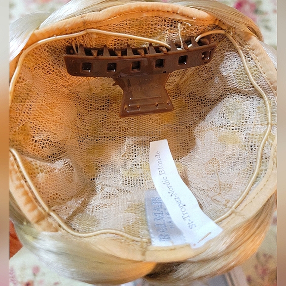 BALMAIN Paris ST. TROPEZ Blonde Basket weave Clip on bun - Picture 4 of 5